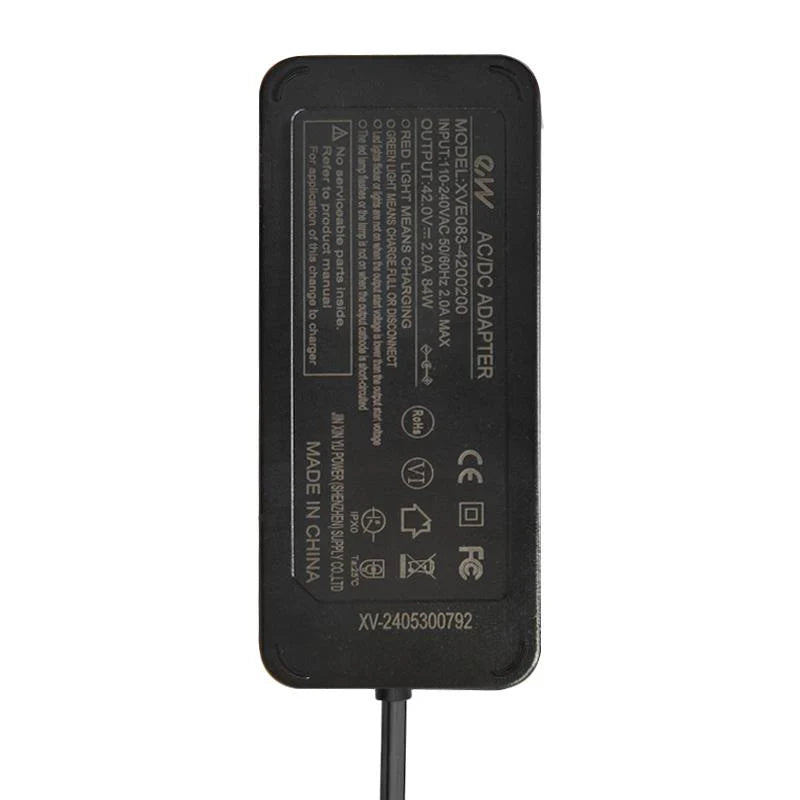 Premium-Ladegerät 36v (Ausgang 42v) 2A DC 8mm Anschluss für Ninebot
