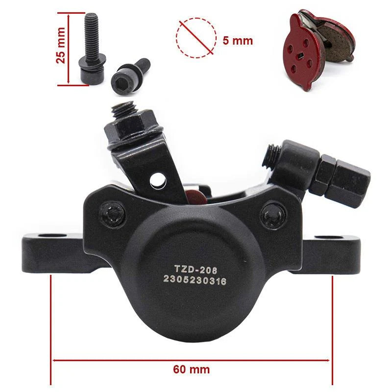 Bremssattel links 50mm schwarz für NIU