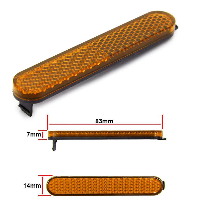 Xiaomi E-Scooter - Reflektoren für Verkleidung Orange/Rot – Pack mit 20 Stück