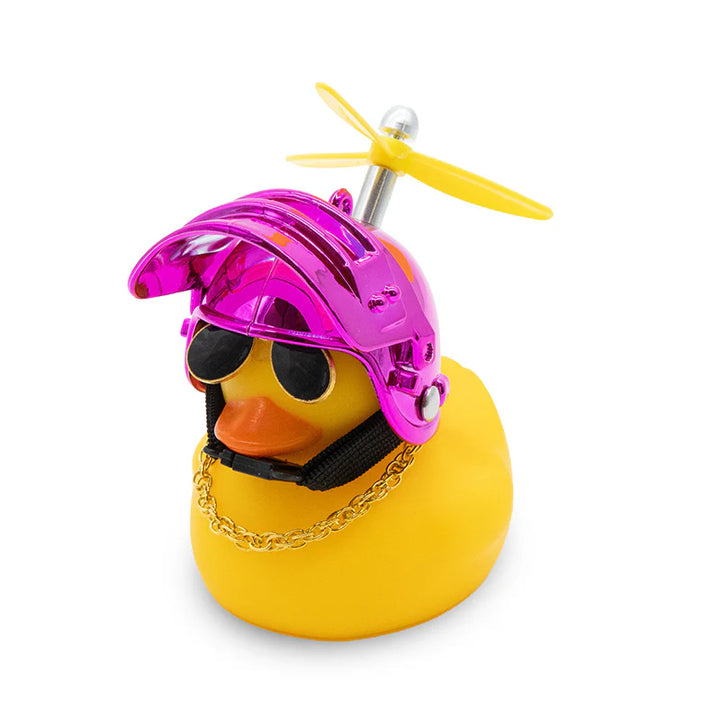 LED E-Scooter Ente mit Helm – Lustiges Gadget mit LED & Propeller