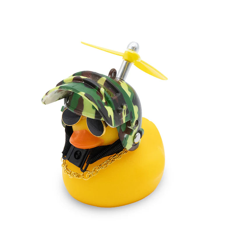 LED E-Scooter Ente mit Helm – Lustiges Gadget mit LED & Propeller